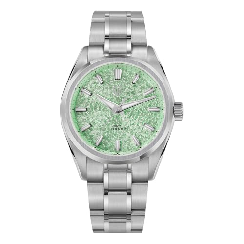 Image of watchdives WD0003C Elementum Original Design Men Watch VH31 Sweep Second Quartz Watch 36mm Sapphire Crystal Luxury Wristwatch 100m Waterproof Stainless Steel