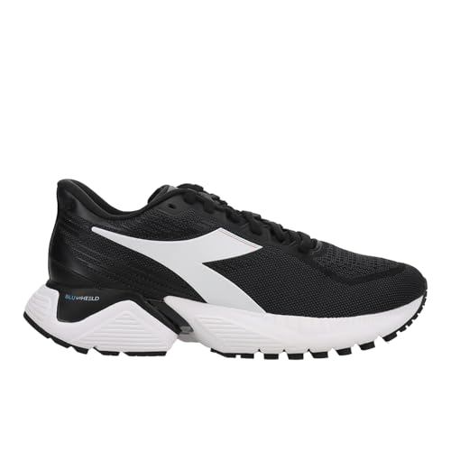 Image of Diadora Mythos Blushield Vigore Women's Running Shoe - Stability Shoe with Cushioned Comfort, Durability and Premium Design, Black, 8 UK