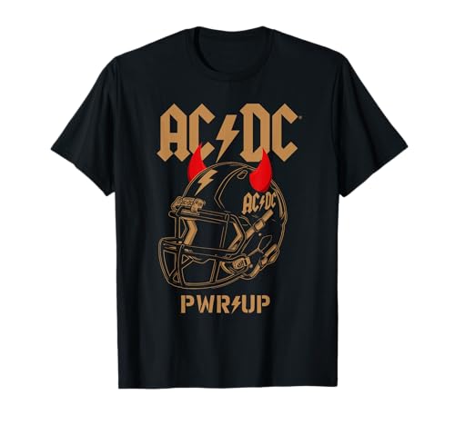 AC/DC Are You Ready PWR UP Football Helmet 2025 Tour T-Shirt