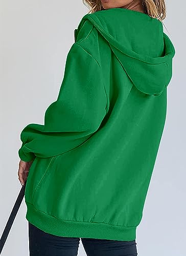 Image of PRETTYGARDEN Women's Fall Zip Up Hoodies Sweatshirts