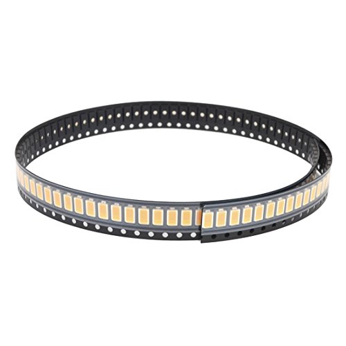 IIVVERR 100 Pcs DC 3V Warm White Light 0603 SMD SMT LED Emitting Diodes 40cm Long (100 pcs DC 3V cÃ¡lido 0603 SMD SMT LED emitiendo diodos de 40 cm de largo