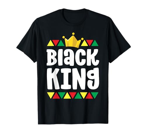 Black History Shirts For Boys Kids Black King African Pride Camiseta