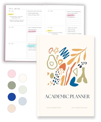 Lamare Academic Planner 2025-2026 – Undated Weekly College Student Planner 2025-2026 For Homeschool, High School, College & Nursing Students