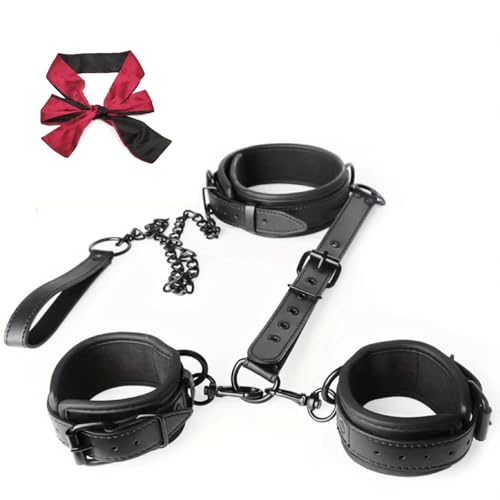 BDSM Kit for Beginners Bondage Set for Couple Bed Restraints Kit with Straps Sexual Pleasure Tools for Women and Men Sweaters SJ22-151