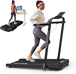 Mobvoi Home Treadmill SE Smart AI 3 in 1 Folding Treadmill Walking Pad Under Desk Running Machine 2.5 HP Compact Portable Remote Control TicSports APP Easy to Store for Home Office 120 KG 12 KMH
