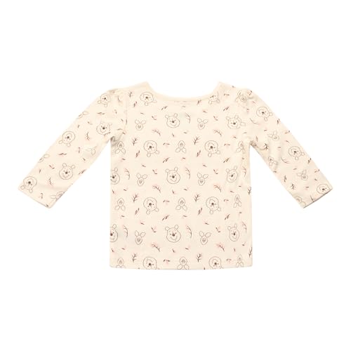 Magic Threadz Disney Clothes Baby Girls Overall Set – Long Sleeve Top & Romper with Minnie and Winnie the Pooh (0–24M)3