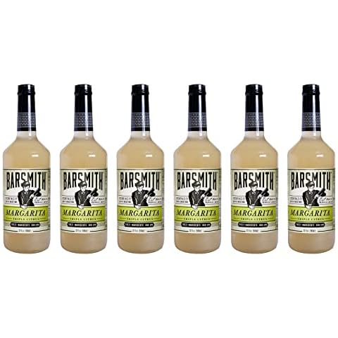 Barsmith Bar Essentials Margarita Mix, Triple Citrus Blend with Lime, Orange & Lemon Juice, 32-oz. Bottle, Pack of 6 Cover