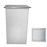 ★ Material: El tanque de almacenamiento está hecho de una gruesa carcasa de placa de acero inoxidable 304, que no es fácil de deformar y no es fácil de deformar. Ignífugo e impermeable para evitar la oxidación.