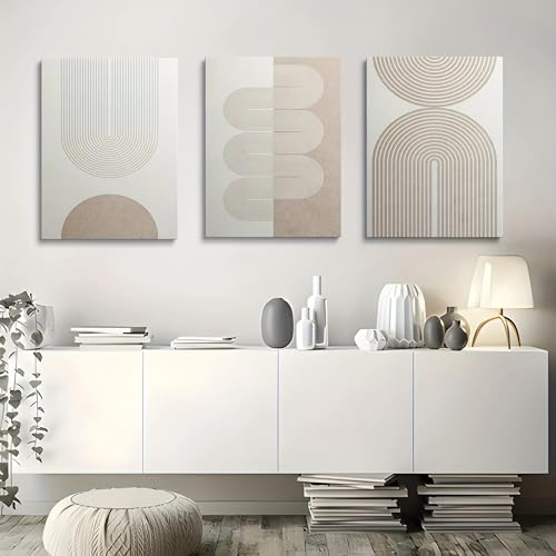 Cuadro abstracto de estilo bohemio con estampado geométrico para pared de salón