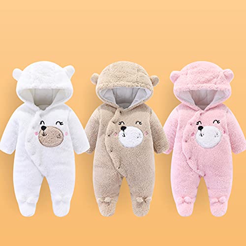 Infant Toddler Girls Romper Bear Baby Fuzzy Boys Jumpsuit Hooded Coat Buttons Girls Coat&jacket Spring Jacket For Girls3
