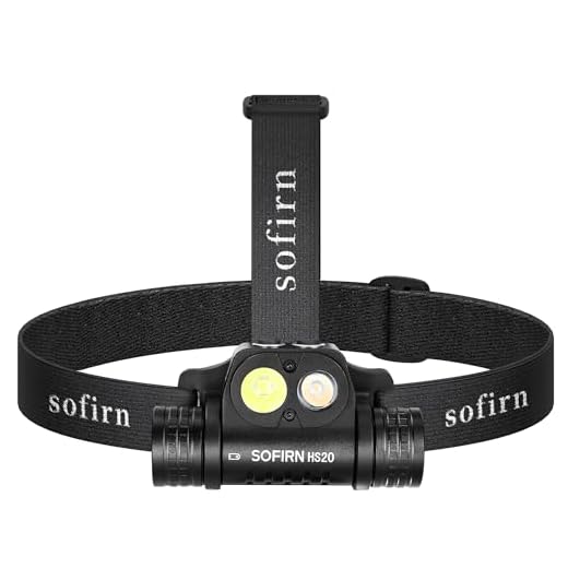 Sofirn HS20 Stirnlampe 2700 Lumen, Led Kopflampe Wiederaufladbare Typ-C mit Dual LEDs und Schalten Taschenlampe mit Ladung 5 Helligkeitsmodus Thrower & Flood Funktion für Camping, Joggen