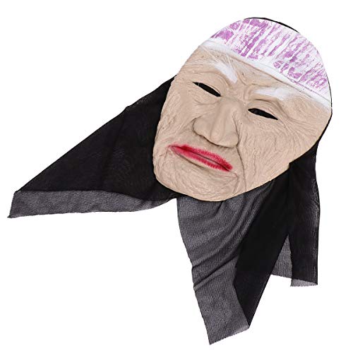 VALICLUD Personagens de mitos de máscara de design de senhora idosa Máscaras de festa de Halloween d
