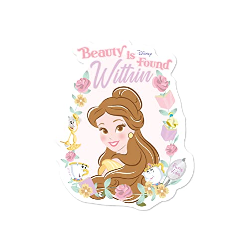 Pura Vida Disney Belle Beauty Within Sticker - Stylish Design, Adhesive Accessory - 3 Inches
