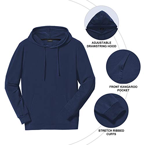Men's Big & Tall Pullover Hoodies Athletic Casual Drawstring Sweatshirts3