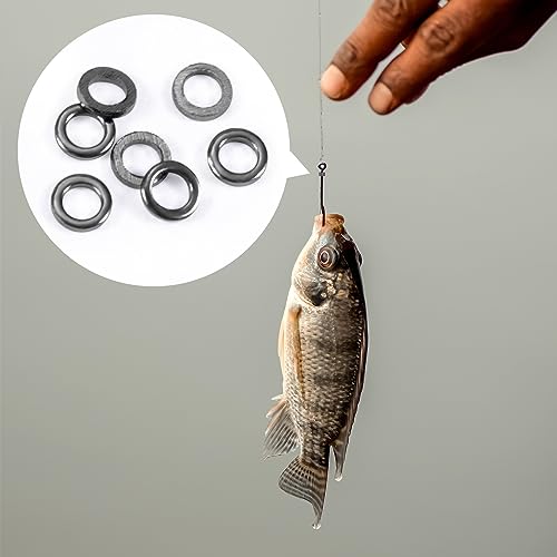 Pndeyo CD5546T2-M 50Pcs 2Mm Tippet Rings, Solid Fly Fishing Tippet Rings, Stainless Steel Tippet Connectors Line Leaders Low Profile Freshwater Fishing Tool thumb #3