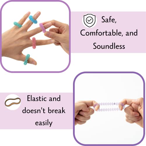 image for Mr. Pen- Spiky Sensory Rings, 10 Pack, Pastel Colors, Stress Relief Fi