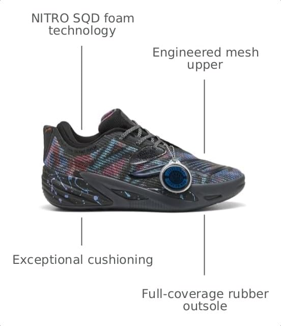 Image of PUMA Mens Hoops X Polar Express All Pro Nitro Basketball Sneakers Shoes