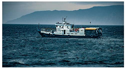 Fischerboot Auf Dem Meer Teenager-Puzzles 300-Teilige Teenager-Raum-Puzzles Spaß Und Schwieriges Herausforderungspuzzle Cover