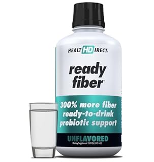 HEALTH DIRECT - Ready Fiber - Prebiotic Liquid Fiber Supplement for Women, Men and Kids - 15 Fl Oz - 15-30 Servings, Unflavored - Easier Than Gummies, Powders and Pills