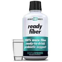 HEALTH DIRECT - Ready Fiber - Prebiotic Liquid Fiber Supplement for Women, Men and Kids - 15 Fl Oz - 15-30 Servings, Unflavored - Easier Than Gummies, Powders and Pills