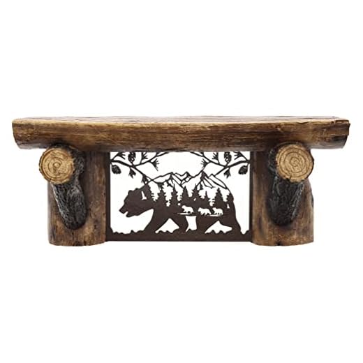 Top Brass Rustic Wooden Wall Shelf