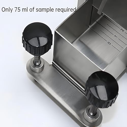 Tester di viscosità per uso in laboratorio, misuratore di portata in acciaio inox da 75 ml con scala di precisione per il controllo di qualità di salse, marmellate e formaggi