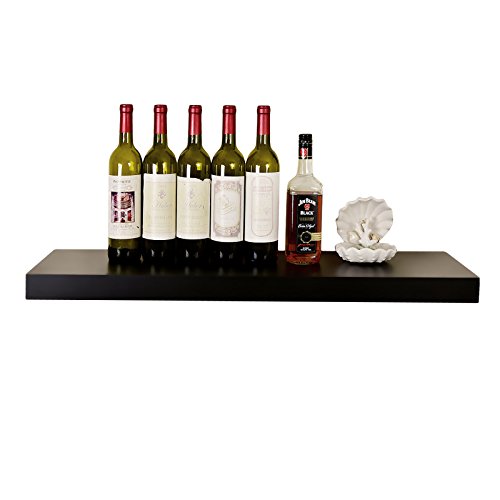Welland Chicago Floating Shelf, 36-Inch, Black