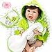 Aori Reborn Baby Doll 22 Inch Realistic Laughing Boy Dolls Look and Feel Real with Green Dinosaur Outfits and Doll Accessories