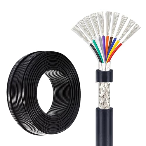 Câble blindé 10 conducteurs PVC flexible pour rénovation domotique et audio