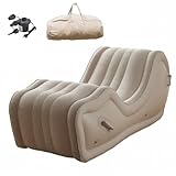 1. Material: PVC + flocado. YZBZNG Sofá reclinable Gran Capacidad de Carga Múltiples usos 04,sofaB