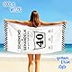Giftota Lustige Geschenk 30 Geburtstag Männer Frauen - 160 x 80 cm Mikrofaser Strandtuch & Badetuch mit Geburtstagskarte 30, Strandhandtuch Schnelltrocknend - Schonend Behandeln 30