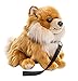 Uni-Toys - Zwergspitz mit Leine, sitzend - 23 cm (Höhe) - Plüsch-Hund, Spitz, Haustier - Plüschtier, Kuscheltier