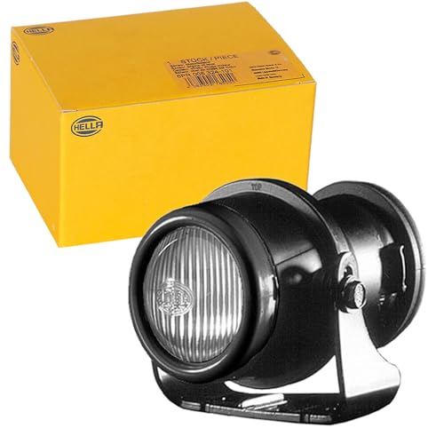 HELLA 1NL 008 090-821 DE/Halogen-Nebelscheinwerfersatz - Micro DE - 12V - Einbau - Lichtscheibenfarbe: transparent - 4-polig - links/rechts - Set - Menge: 2