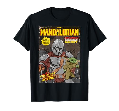 T-shirt Star Wars The Mandalorian Comic Cover pour éviter les imprimés qui s'effacent