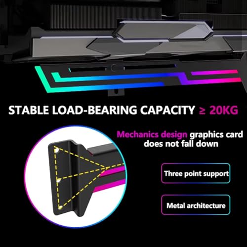Soporte ARGB Ajustable para Tarjeta Gráfica Power Train miniatura 3