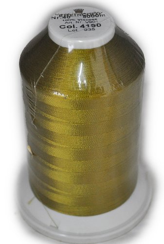 Hilo Rayón Rheingold No. 40 Verde, Cono Comercial para Bordado a Máquina, 5000 m miniatura 1