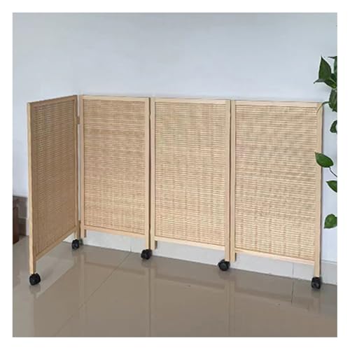 Cloison de séparation courte style ferme paravent pliable à 4 panneaux 100x40 cm