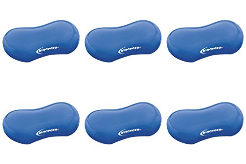 Innovera Gel Mouse, Wrist Rest, Blue (51432), 6 Packs