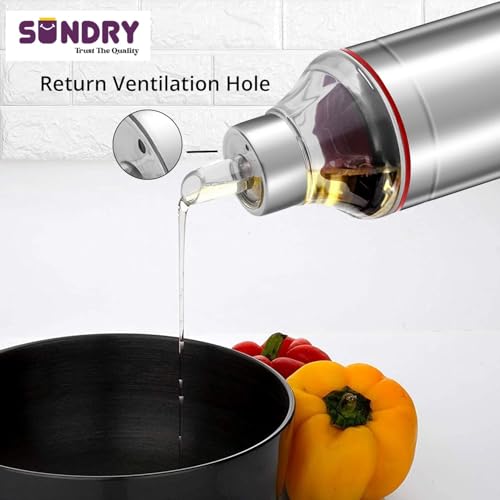 Image of SUNDRY Omega-Pro Stainless Steel Oil Dispenser 1000 ML /Pack Of 2