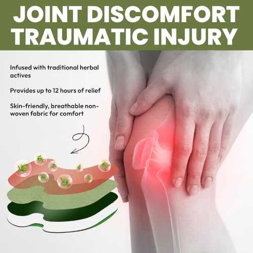 Image of Mountainor Knee Pain Relief Patches (20 Pcs) instant Relief from Pain| Herbal Arthritis & Joint Pain Patch | Fast Relief for Knee, Back & Muscle Pain |