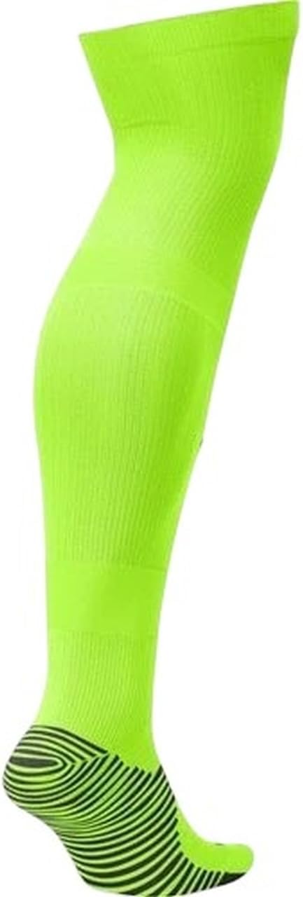 Nike Unisex Matchfit Knee-High Soccer (Futbol)/Football Socks, Neon Volt/Black, (Large) Men's 8-12 / Women's 10-13, CV1956-702, Polyester Cotton Spandex, HiVis, High Visibility - Image 2