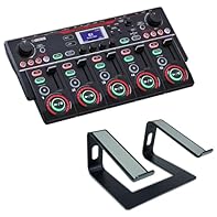 Ideal for beat boxer singers DJs and other live looping artists 5 stereo tracks with separate control Hand control/adjustable FX and track buttons Many integrated effects and drum loops With Keepdrum laptop stand
