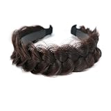 STHEJFB Wide Braided Headband Hoop Fashion Hair Accessories Elastic Non-slip Band for Women and Girl