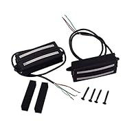 Suit for electric guitar and pedal steel guitar The humbukcer pickup come with screws and springs,easy to install Dual Hot Rail Style Twin Coil Humbucker Pickup for electric guitar Can fully shielded for low noise and wired for hum cancelling Materia...