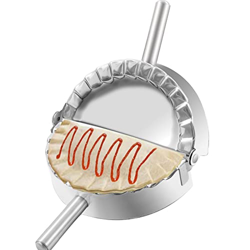 Cotey 6 Inch Empanda Press, Large Stainless Steel Dumpling Maker, 2-In-1 Dough Cutter/Dumpling Mold For Empanada, Dumpling, Ravioli, Pierogi & Hand Pie #TOP1