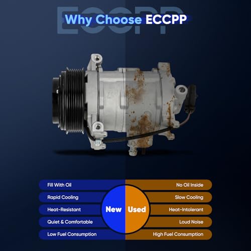Image of ECCPP A /C Compressor with Clutch Fit for Jeep Grand Cherokee 3.0L 2007-2010 AC Compressor