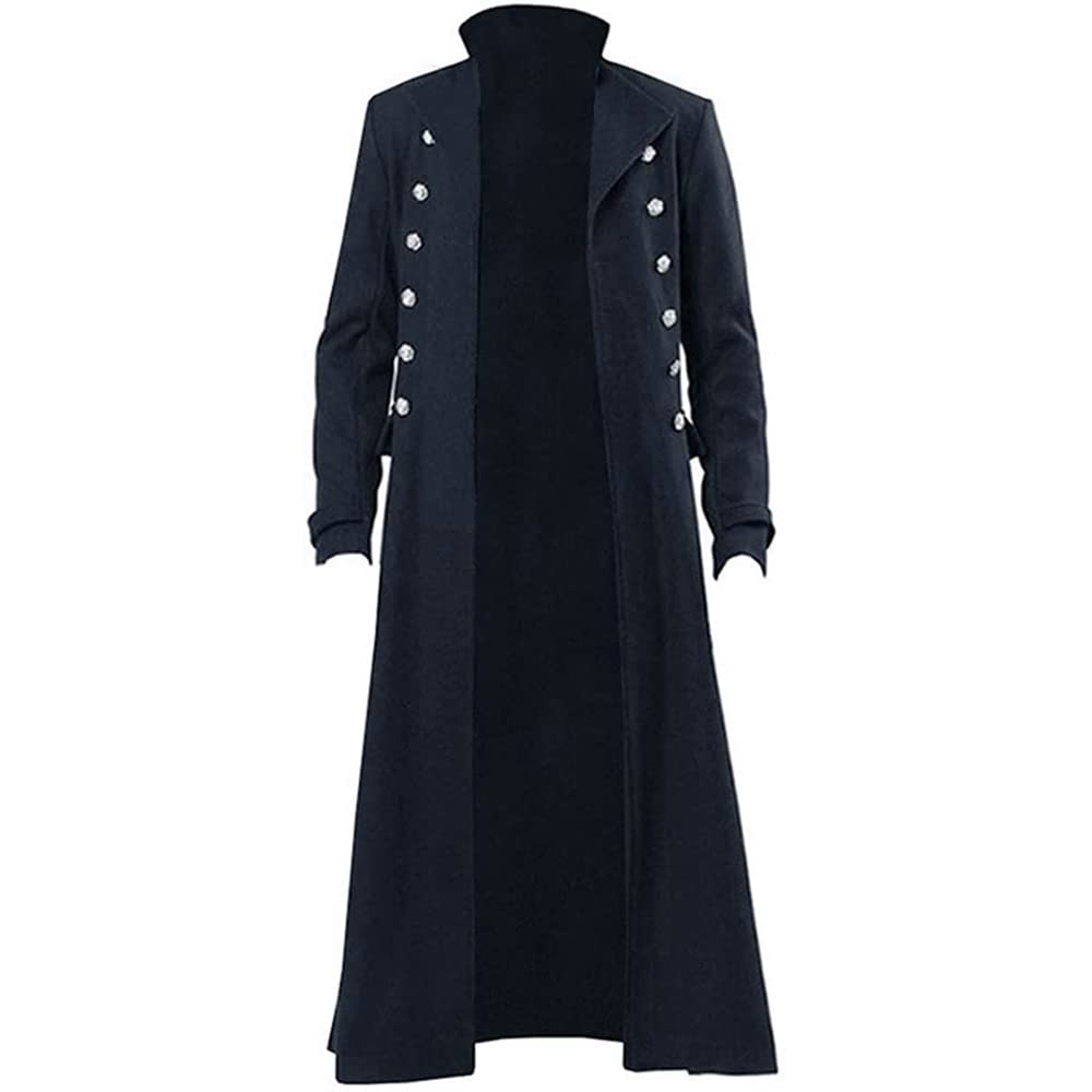 Abrigo gótico medieval victoriano para cosplay de hombre 6
