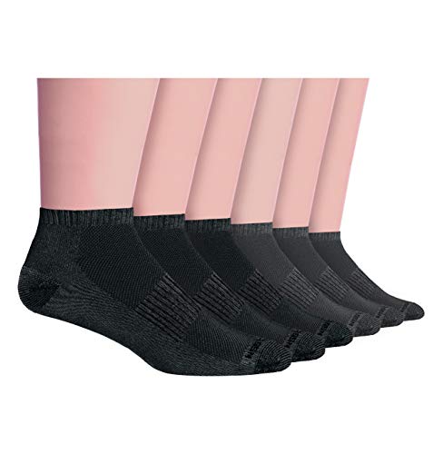 U.S. Polo Assn. Men s Low Cut Moisture Control Athletic Performance Socks, 6 Pairs of Active Socks, Gray