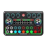 Scheda audio esterna di grado studio Adattatore audio live broadcast con filtro intelligente del rumore Commutazione senza soluzione di continuità scheda audio USB