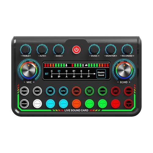 Adaptador auditivo USB P99 para tarjeta de sonido de transmisión en vivo y micrófono dinámico